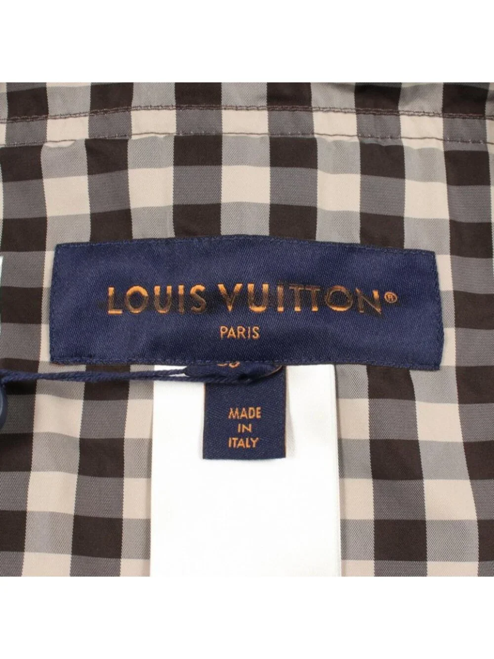 Louis Vuitton Nylon Jacket Monogram Gingham Check Hooded